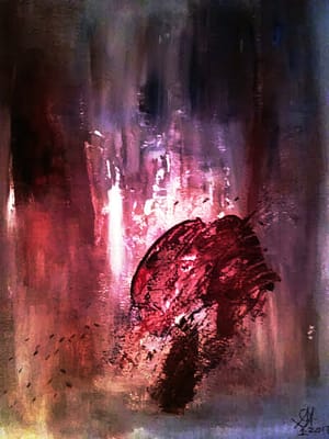 great artist abstract painting by suhail mitoubsi