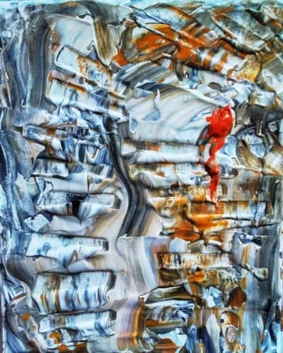 Abstract art painting is not about recognisable object by ezeeart.