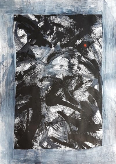 Black-and-white-abstract-art-by-ezeeart