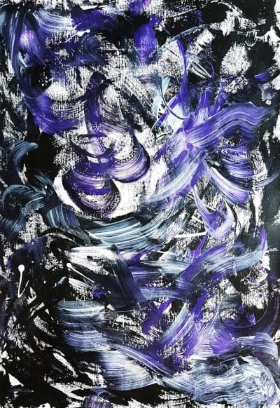 Black-and-blue-abstract-art-by-ezeeart