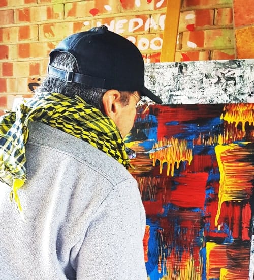 Painting-on-wood-by-ezeeart