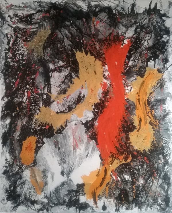 makes no sense abstract painting art by ezeeart